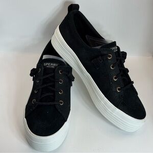 Sperry Navy Platform Sneakers NWOB Size 8
